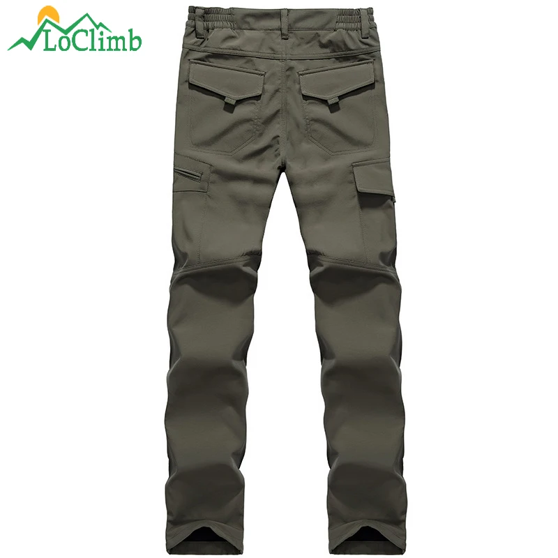LoClimb новые военные тактические Походные штаны для кемпинга мужские зимние теплые