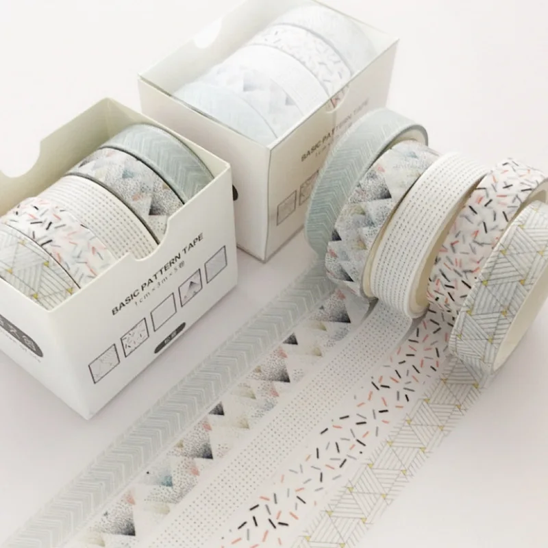 

5 pcs/pack Pine Fog Washi Tape Set Decoration Sticker Scrapbooking Diary Adhesive Masking Tape stationery school supplies