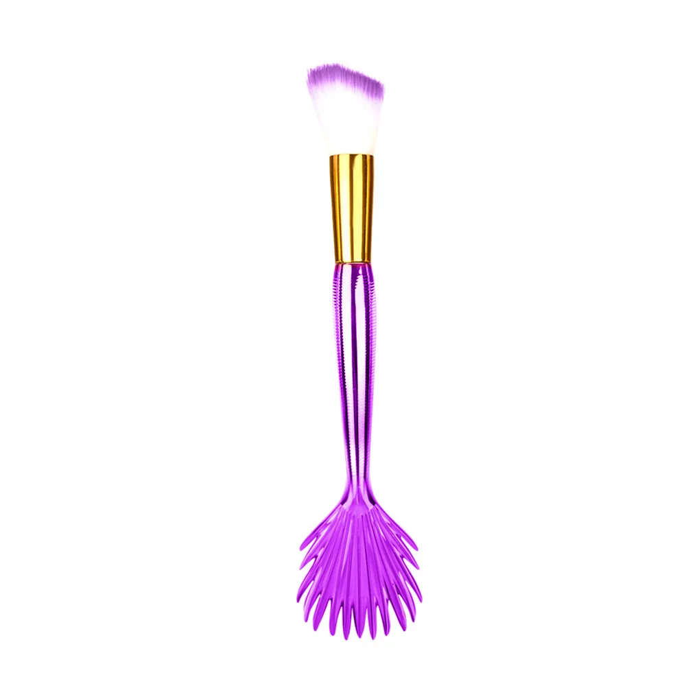

Makeup Tools New Mermaid 1PCS Makeup Brush Foundation Eyeliner Blush Makeup Concealer Fishtail Makeup Brush