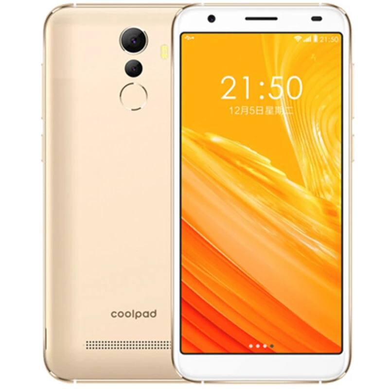 Coolpad N3D 1821 смартфон SC9580K 5,4" 18:9 2 ГБ 16 ГБ Android 8,1 8 Мп 2500 мАч разблокировка отпечатков пальцев 4G LTE мобильный телефон