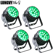 4 шт./лот Профессиональный Dj 18X12 Вт 4в1 водонепроницаемый Светодиодный прожектор с зумом для сцены