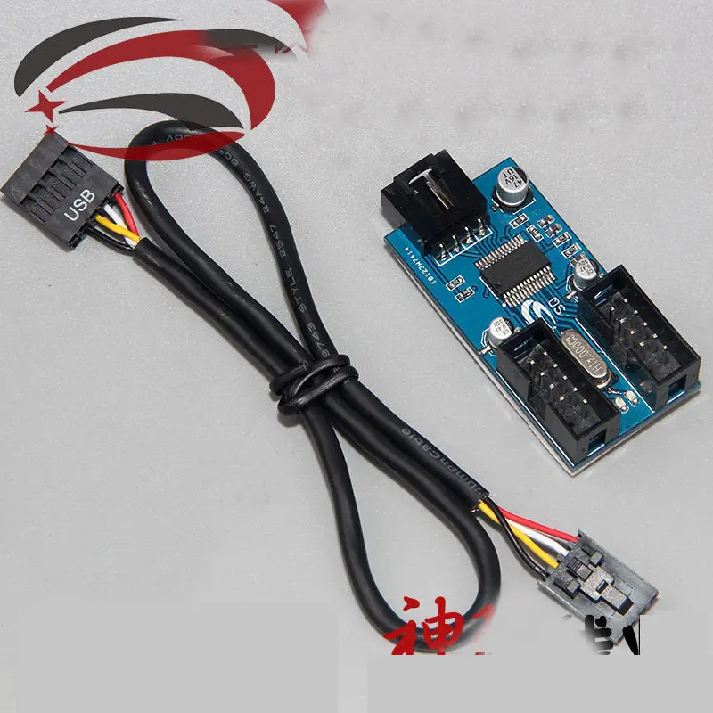 9 Pin Материнская плата USB штыревой разъем 1 2 Женский удлинитель кабель P USB2.0 порт