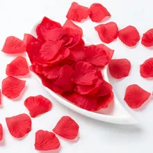 Красный 500 шт/партия, искусственные шелковые лепестки роз для свадьбы, вечерние украшения, цветы, ковер из лепестков, свадьбы