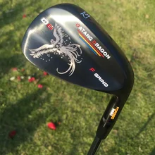 Клюшки для гольфа черный phenix реальные кованые клюшки 52 56 60 градусов с оригинальной S300 стальной вал datang Дракон D6 клюшки для гольфа