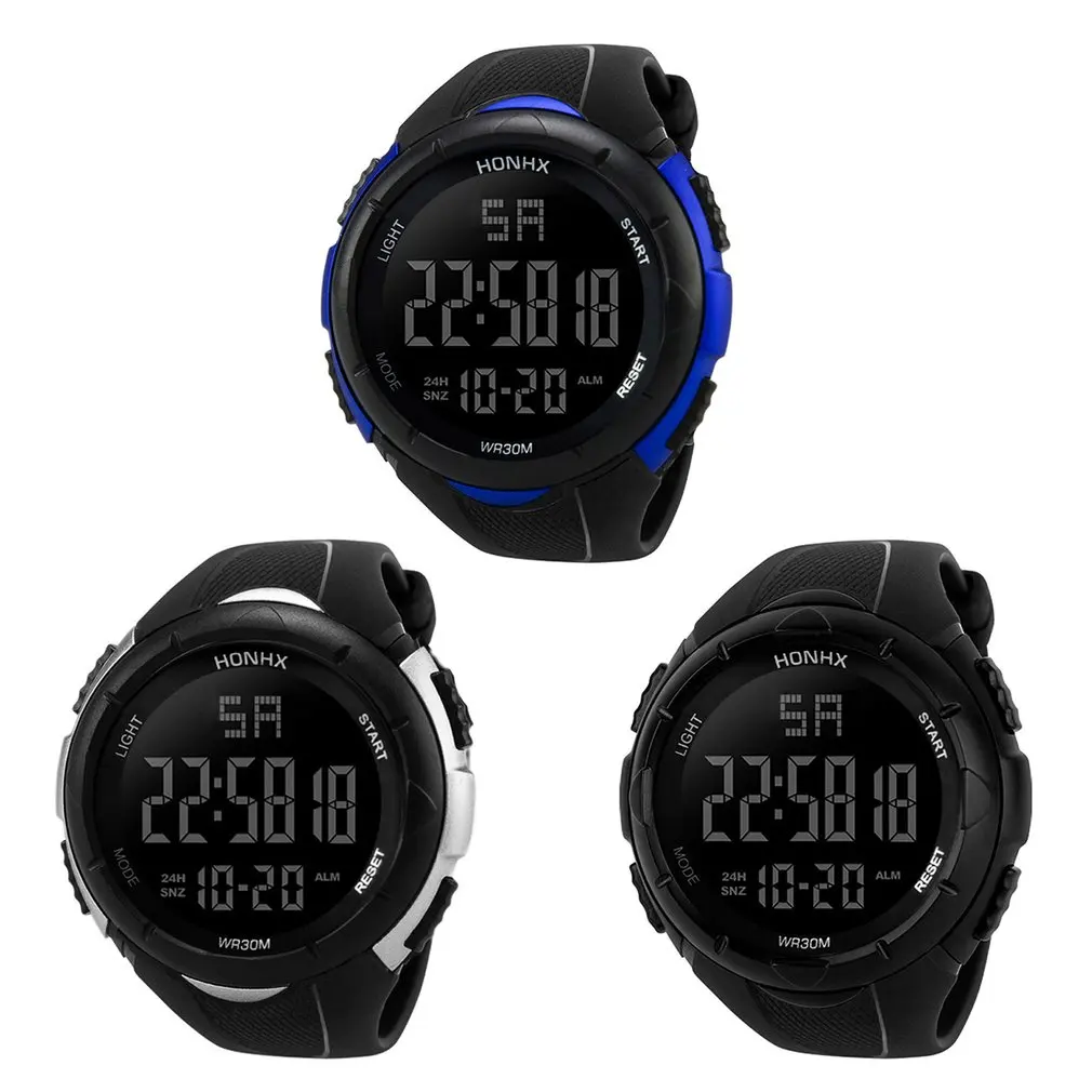 

50M Waterproof Digital Watch Sports Casual Outdoor Military LED Electronic Wristwatch Luxury Gifts for Men Boys Gifts