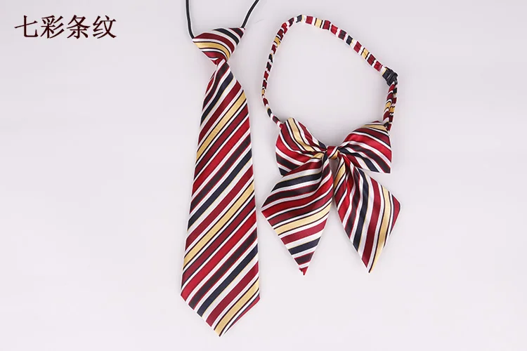Mantieqingway полосатый клетчатый Детский галстук-бабочка в школьном стиле для мальчиков и девочек, Детский галстук, обтягивающие Галстуки