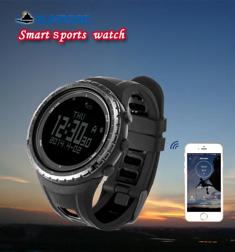SUNROAD FR803 Sport Men Watch Smart Altitude Altimeter Barometer