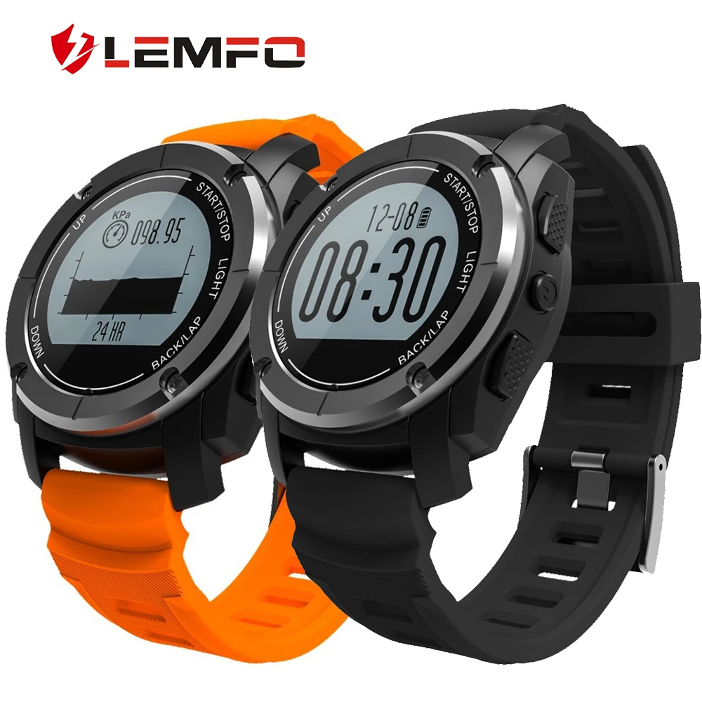 

GPS Smart Watch Support Air Pressure / Heart Rate Monitoring Multi Sports Modes LEMFO S928 Sports Smartwatch For Android IOS