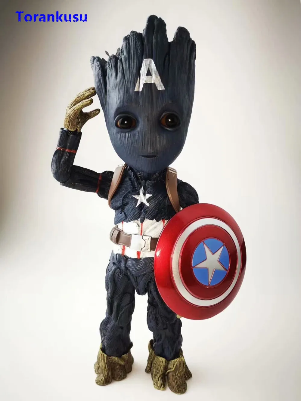 

Avengers Endgame Guardians of The Galaxy Figure Marvel Tree Man Groot Cos Captain America Action Figure Hot Toys Model Doll XP
