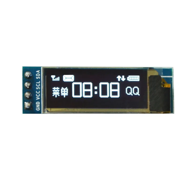 0,91 дюймовый синий OLED ЖК-дисплей модуль 128x32 IEC IIC Серийный синий 0,9" OLED дисплей модуль для Arduino SSD1306 12832