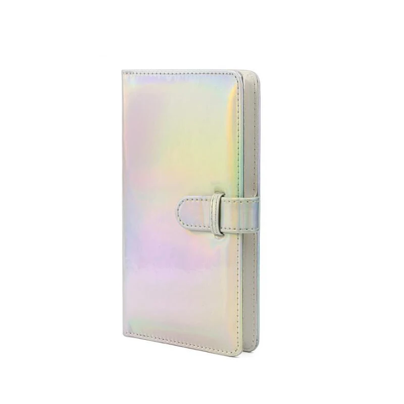 Волшебная Мечта Цвет для Fujifilm Instax Mini8/8+/9 фильм фотоальбом 3 дюймов 96 карманов из искусственной кожи мгновенный фото кейс для альбома - Цвет: Silver album