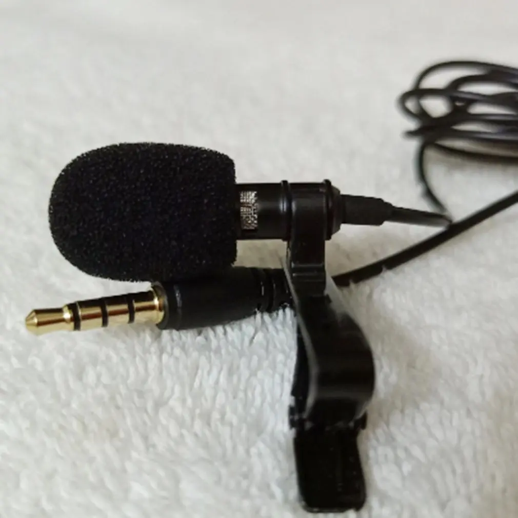 

Universal Portable 3.5mm Mini Computer Microphone Lapel Lavalier Clip Mic for Lecture Teaching Conference Guide Studio