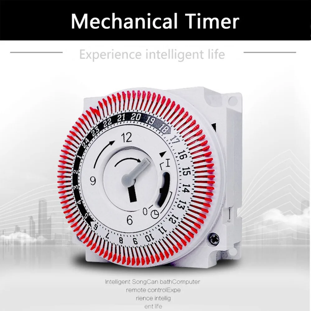 Mechanical Timer 250V Time Counter Reminder 15min 24h Kitchen Countdown