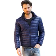 Thin Autumn Winter Warm Men Down Jacket Cotton Padded Parka Stand Collar Zipper Pocket Wadded Coat Handsome Men’s Male Outwear