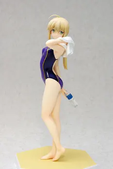 

Anime Sexy Figurine Beach Queens Wave Fate/EXTRA Saber Swimsuit Zero Ver. PVC Action Figure Collectible Kids Toy Doll 16CM