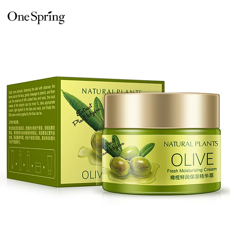 

2018 Olive fresh plant Essence Face cream for vitamins moisturizing. nutritious. Day cream against wrinkles for skin care