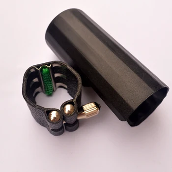

Leather alto Saxophone clarinet mouthpiece clip clarinet mouthpiece clip Instrument accessories with cap