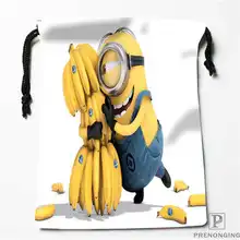 Пользовательские печати Миньоны-movi сумки для покупок на шнурках дорожный мешочек для хранения плавать Пешие прогулки игрушка сумка унисекс мульти Size18-12-31-144