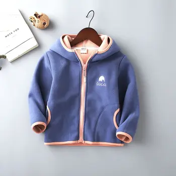 

2019 New Autumn Children Clothes Baby Boys Girls Hooded Jacket Children Kids Polar Fleece Outerwear Boys Gilrs Zipper Coat