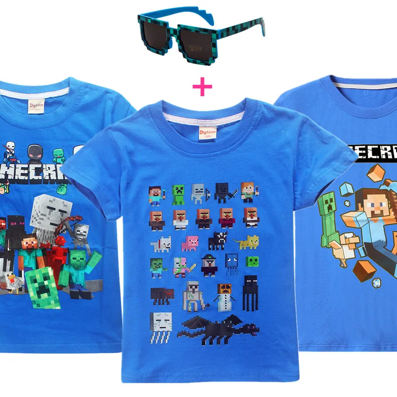 

Minecrafts Cotton Boys SummerTops Tee fortnight printed Children T shirt Gaming Dance Dab T-shirt For Kids Girls team Tshirt
