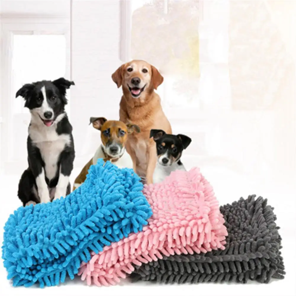 Pet Dog Towel Soft Drying Bath Pet Towel For Dog Cat Puppy Super Absorbent Bathrobes Cleaning