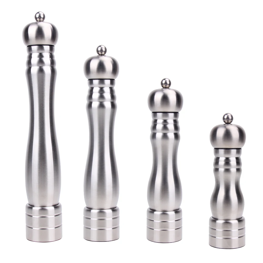 Adjustable Manual Pepper Mill Stainless Steel Salt and Pepper Grinder