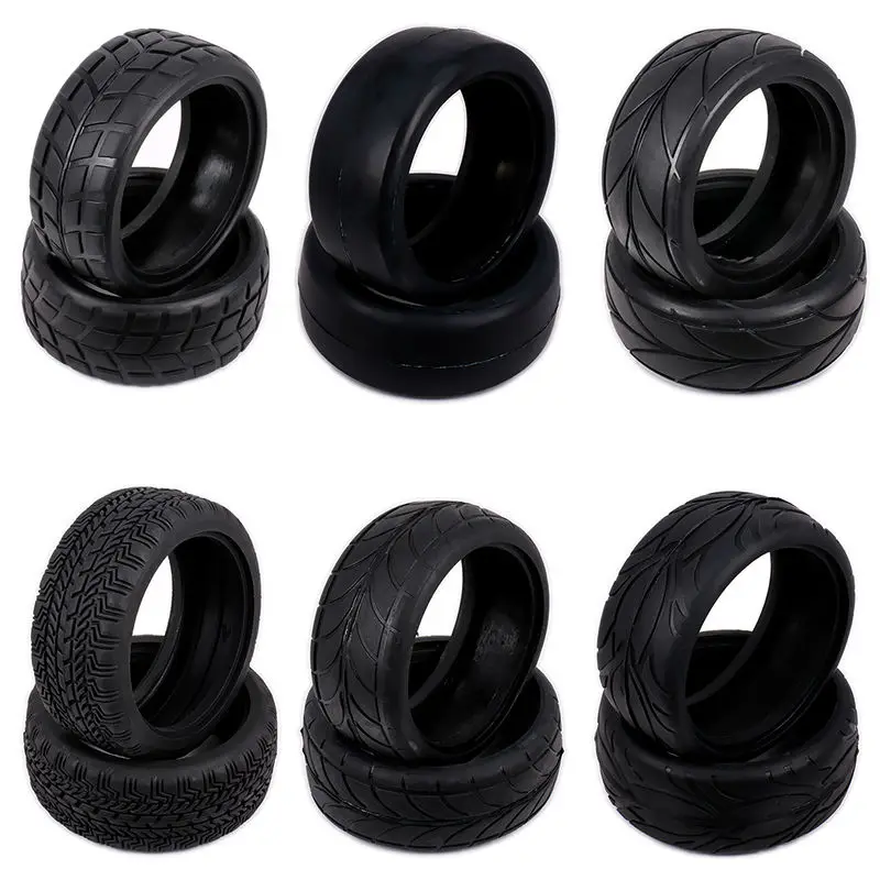 Natural Rubber Tire Tyre For Rc Hobby Car 1 10 On Road Racing Car HSP Himoto