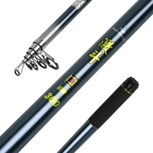 Портативный углерода Волокно телескопическая Рыбалка Род Расстояние Бросив Рыбалка полюс 2.7/3.0/3.6/4.2 м супер короткие мощность XH Рыбалка снасти