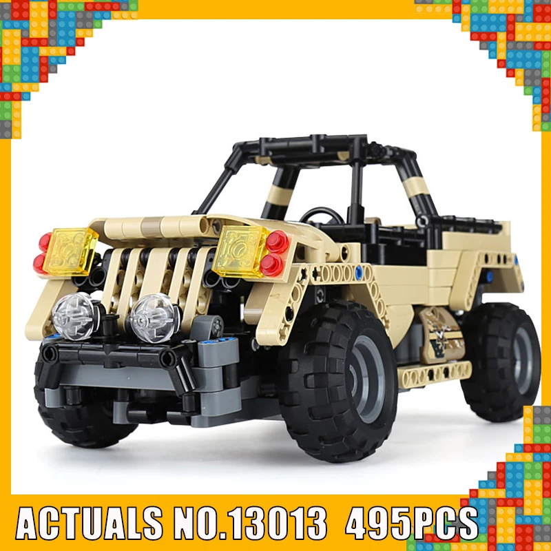 

Legoing 13013 The Military Pickup Truck Set Compatible with Legoing Building Blocks Bricks Kid Christmas Toys With USB Charger