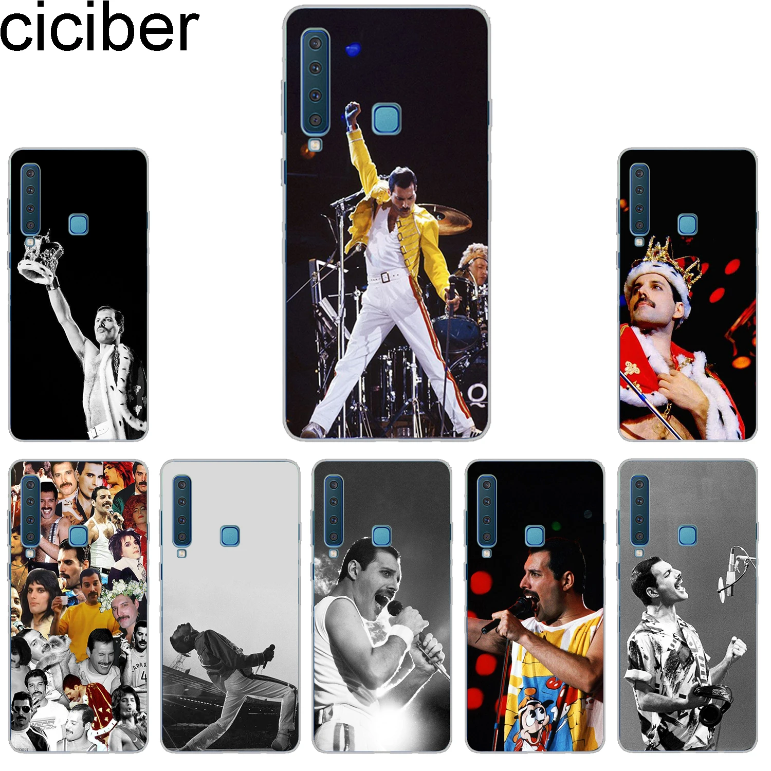 ciciber Phone Case for Samsung Galaxy A6 A8 A7 A9 Plus 2018 Star Soft TPU Cover A5 A3 2016 2017 A6S Freddie Mercury |