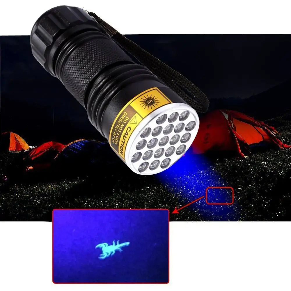 21LED UV blacklight flashlight (3)