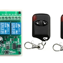 DC12V 2CH РЧ пульт дистанционного управления Управление переключатель Системы teleswitch 2 X передатчик+ приемник-1 шт. 2ch реле умный дом z-wave 315/433 МГц