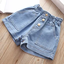 Шорты для девочек Джинсовая летняя одежда 3 лет повседневный костюм