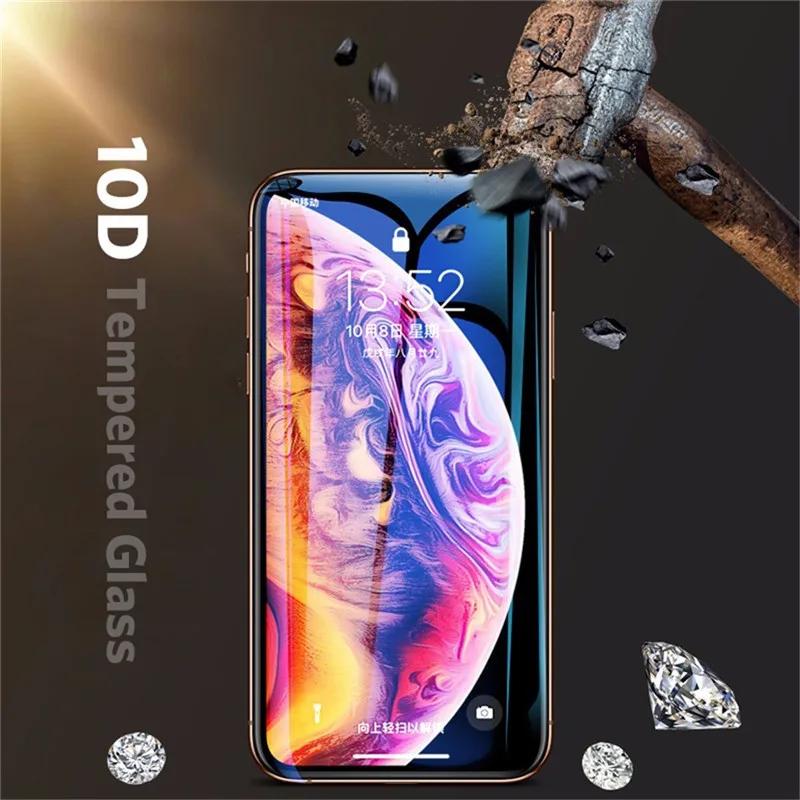 9 H закаленное стекло для iphone XR Защитное экрана защитное 6 7 5 s se 6s 8 plus XS max XR|Защитные