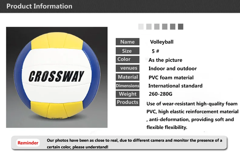 CROSSWAY официальный размер 5 PU волейбол 504 Высокое качество матч волейбол мяч крытый и открытый тренировочный мяч с бесплатным подарком иглы