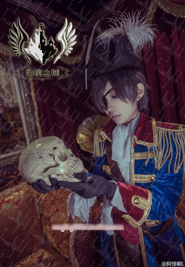 [Акция] Аниме Kuroshitsuji Black Butler рисунок Ciel Великолепный костюм пирата на Хэллоуин
