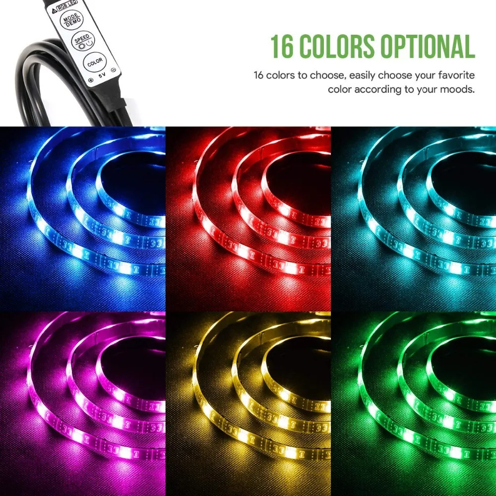 Водонепроницаемая светодиодная лента RGB SMD 5050 для подсветки телевизора 5