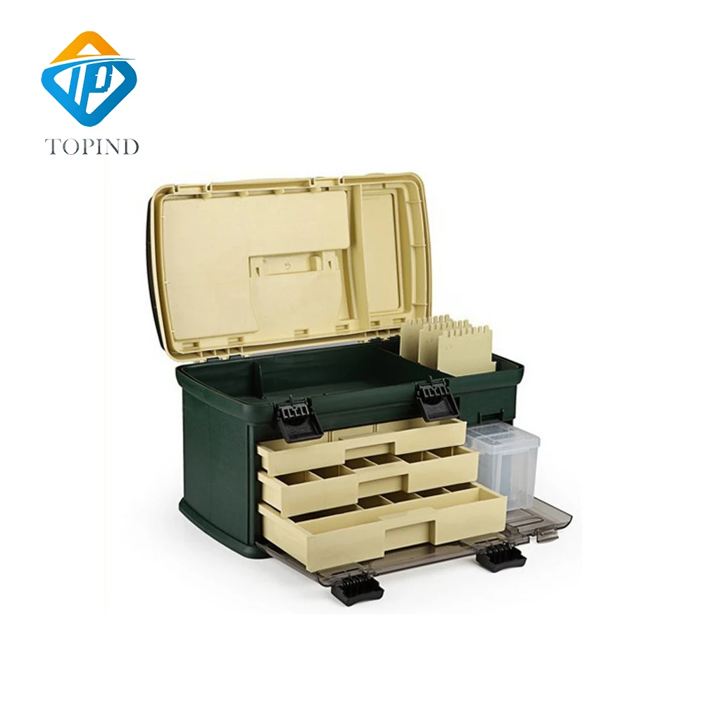 PP+PC+TP Big Fishing Tackle Box High Quality Plastic Handle Fishing Box Carp Fishing Tools Fishing Accessories