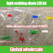 Светодиод пакет/светодиод led комплект/common 5 мм-светодиод led комплект/8 видов* 25 шт