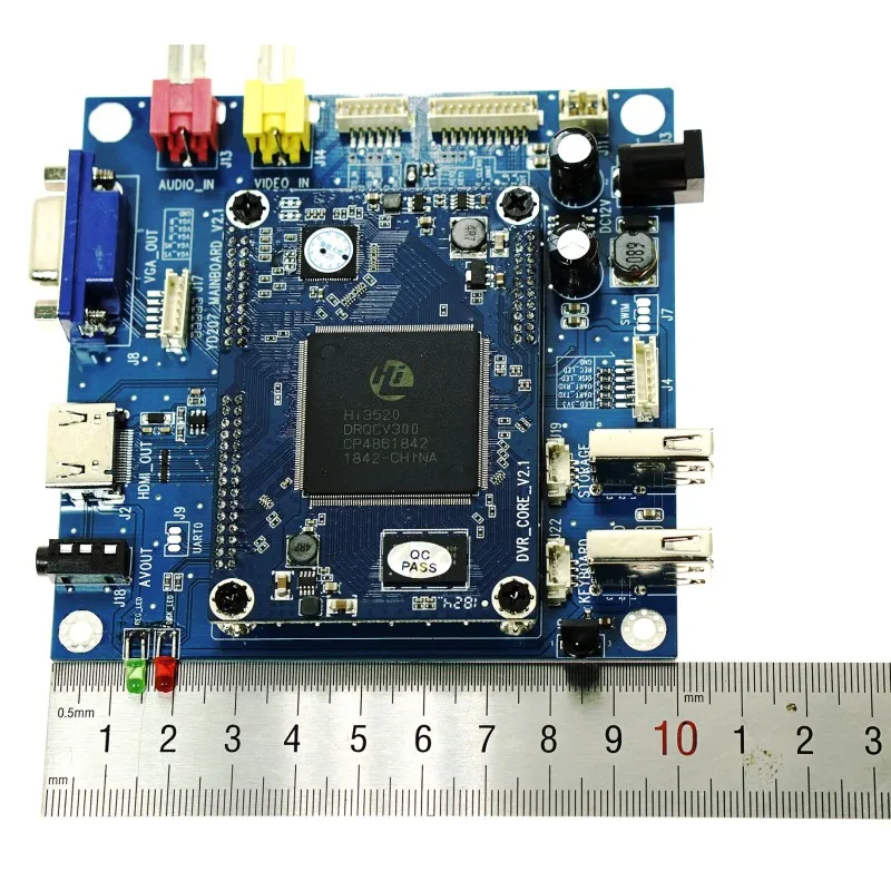 Professional Pipeline Inspection Recording System Main Board supports analog CVBS/ AHD 1080P/720P video input/SD/U-disk storage