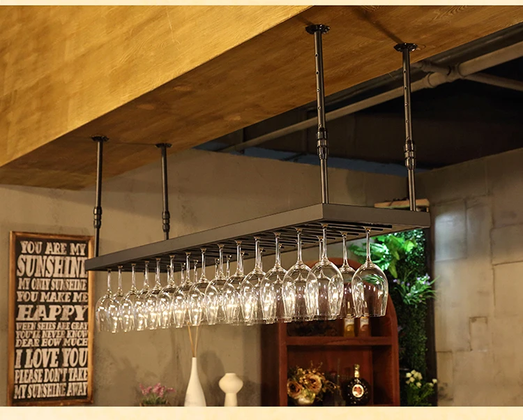 120-200 см Кованое железо для дома и бара винный Стеклянный Стеллаж ...