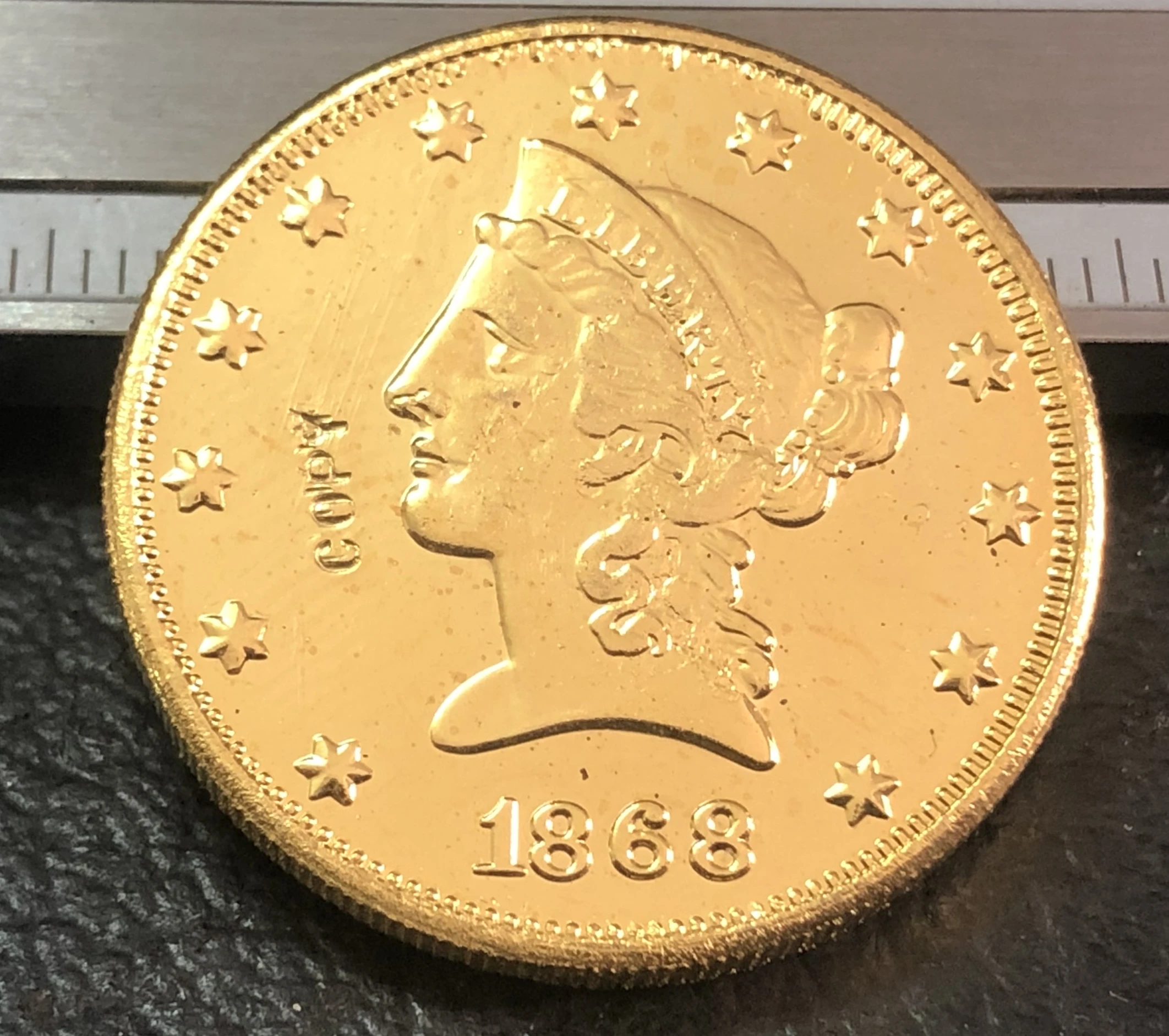 Копия MOTTO ON REVERSE 1868-p голова свободы (девизом на реверсе) | Дом и сад