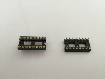 

100pcs 16 Pin 2.54mm DIP SIP Round IC Sockets Adaptor Solder Type