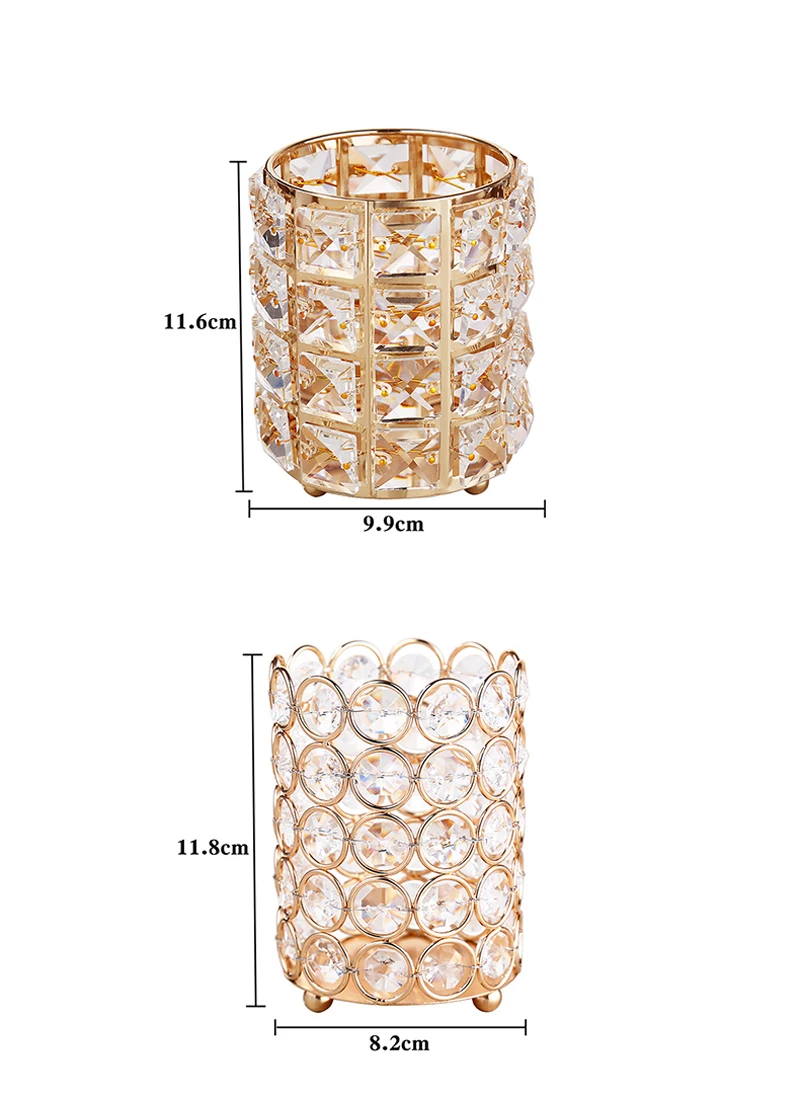 Роскошный европейский стиль, Хрустальный держатель для ручек, для дома, офиса, стола, ведро для карандашей, косметический держатель для кистей для макияжа, для бровей, подводка для глаз, контейнер
