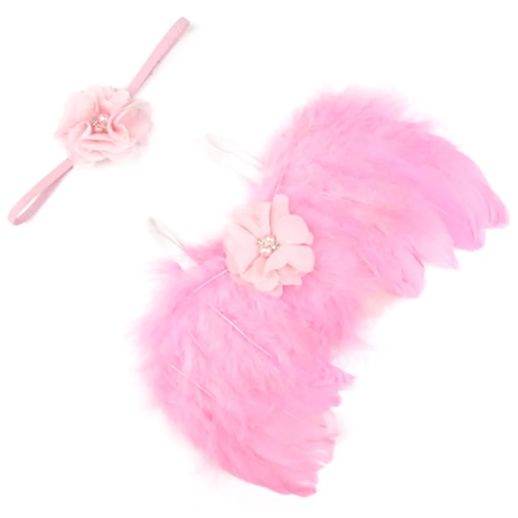 Newborn Photography Accessories Angel Wing Baby Photo Props Handmade Costumes For Infants Fotografia Crochet Costumes For Baby
