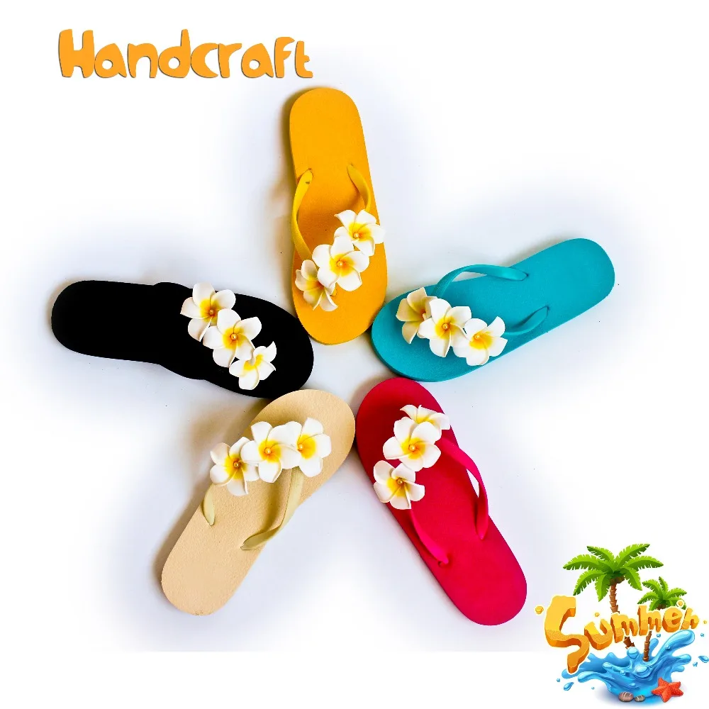 flip flops with flowers