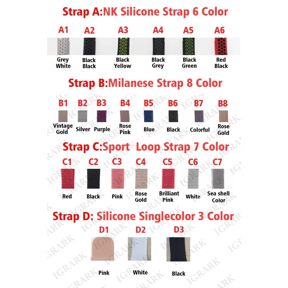

Extra Replacement Strap for IWO 2 3 4 5 6 7 8 Smart Watches (This product is only for those who buy smart watch in our store)