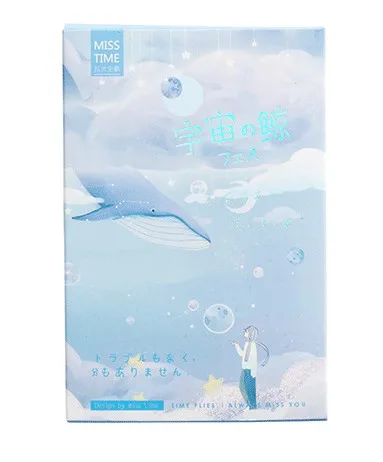 

P202- Universe whale paper postcard(1pack=30pieces)