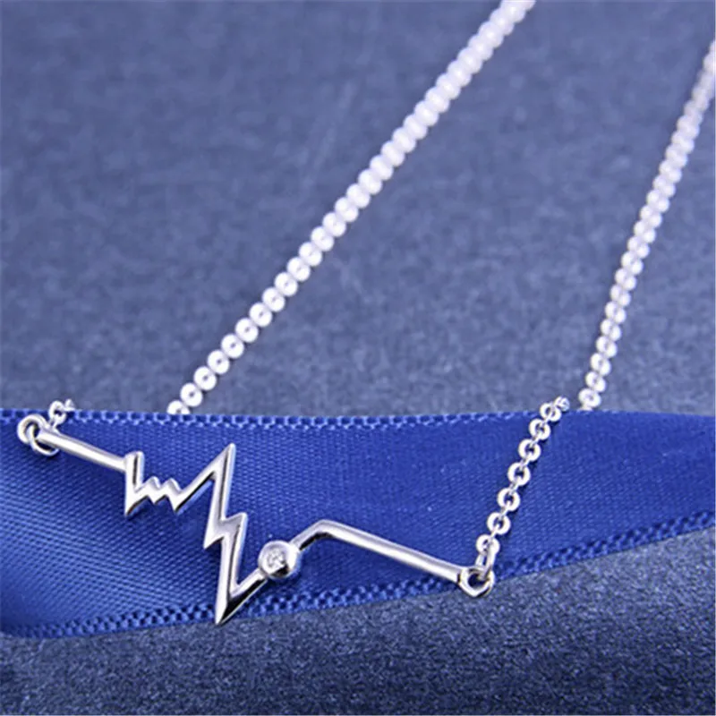 

pure jewelry 925 silver handmade China necklace heart beat pendant Suppliers