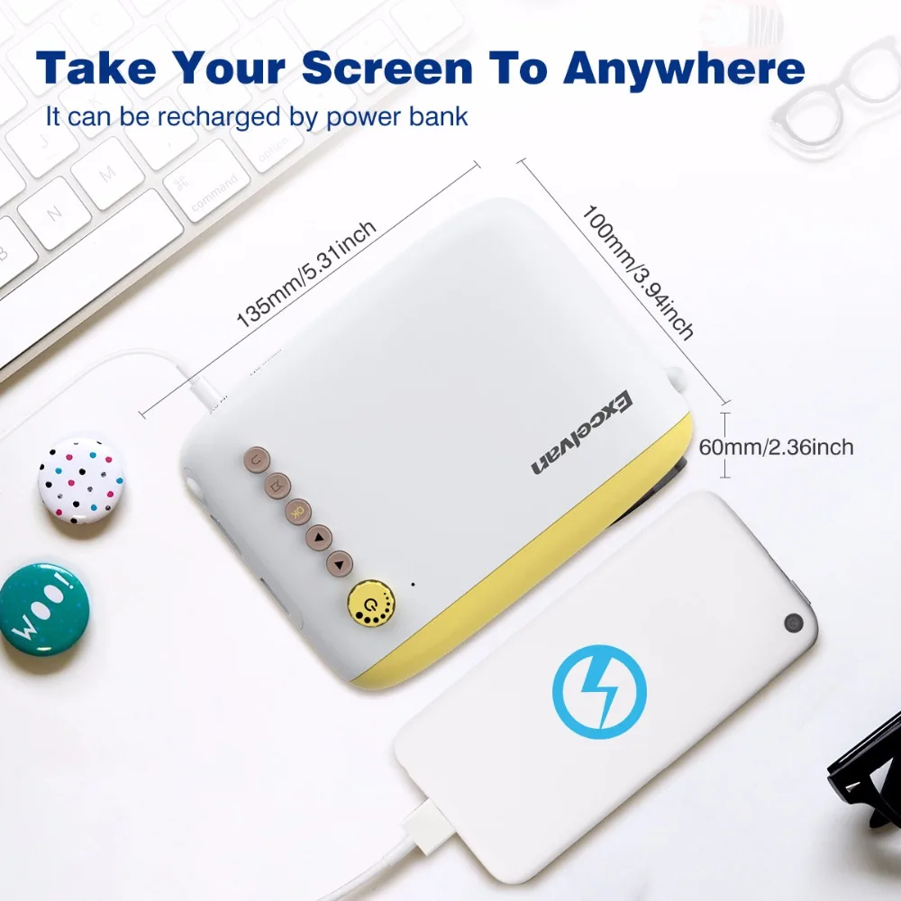 Excelvan YG300 YG310 ترقية YG200 البسيطة LED جهاز عرض محمولة المنزل متعاطي المخدرات الاطفال هدية USB HDMI الفيديو المحمولة العارض Excelvan YG300 YG310 ترقية YG200 البسيطة LED جهاز عرض محمولة المنزل متعاطي المخدرات الاطفال هدية USB HDMI الفيديو المحمولة العارض